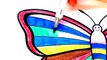Coloring Pages Butterfly, Cake, Baby Coloring Book with Colored Markers