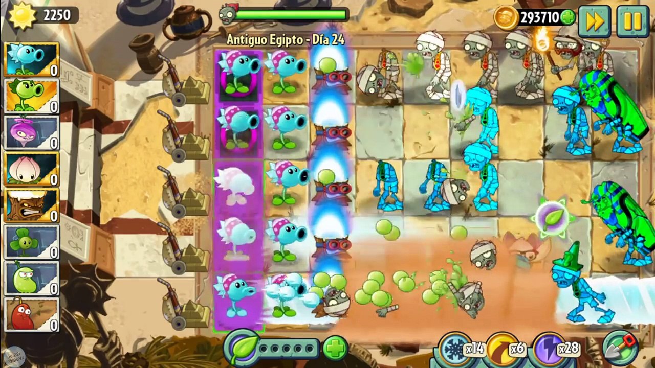 Plants Vs Zombies 2 Todos los Guisantes con Poderes Mas Plantorcha