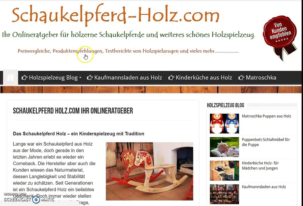 Schaukelpferd holz