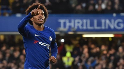 Download Video: Conte hails 'mature' Willian after scoring in Crystal Palace win