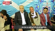 فيديو.. محافظ القليوبية يقدم واجب العزاء لأسرة الشهيد مجند رمضان حمدان