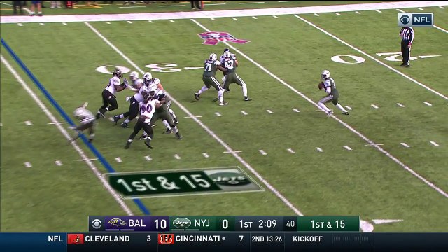 2016 - Brandon Williams sacks Geno Smith for 3-yard loss