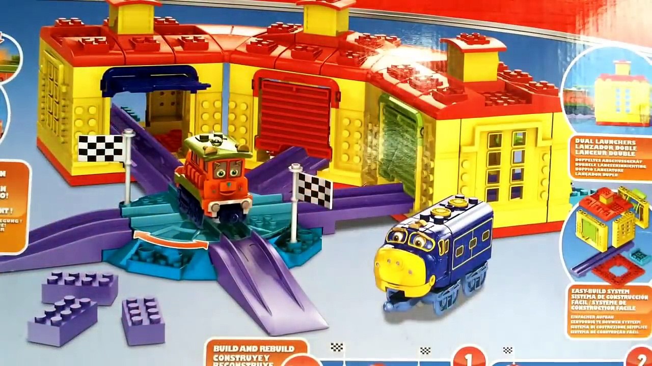 CHUGGINGTON Mega Bloks Roundhouse Racing - Unboxing and Review - 4 Layout Demo