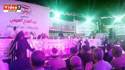 الطابع التراثي يخيم علي مؤتمرات دعم السيسي بأسوان