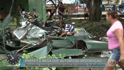 Prefeito nega ter autorizado demolição de quiosques na Vila Kennedy