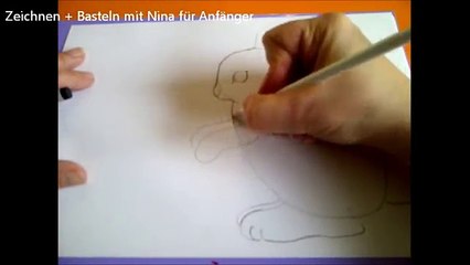Zeichnen lernen für Anfänger. Wie malt man einen Hasen (Kaninchen). Drawing an Easter Bunny
