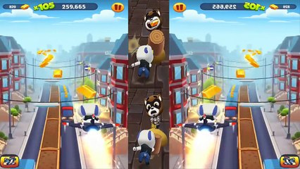 Talking Tom Gold Run: DEPUTY HANK ➤ Hit A Robber! HD