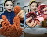 EATING SHOW COMPILATION-CHINESE FOOD-MUGBANG-Greasy Chinese Food-Beauty eat strange food-NO.62