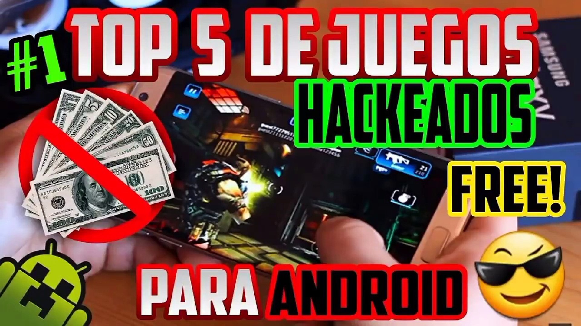 TOP 5 JUEGOS HACKEADOS PARA ANDROID¡¡ #1 | 2017 video Dailymotion