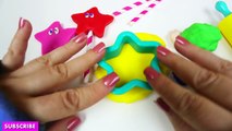Learn Colors with Play Doh Surprise Egg Stars!