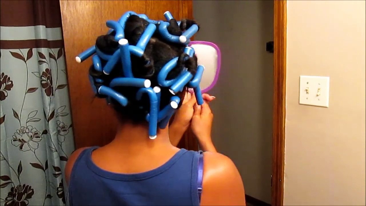Get The Bantu Knots Hairstyle Using Flexi Rods!!