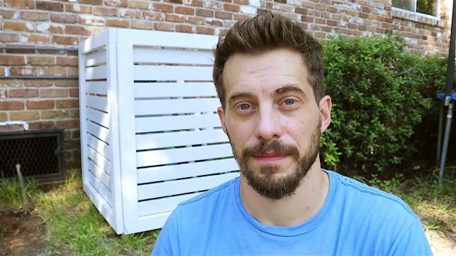 How to make an air conditioner cover fence