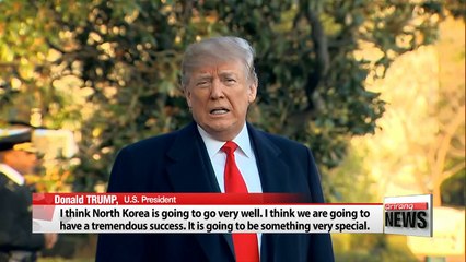 Trump says talks with N. Korea will go 'very well'