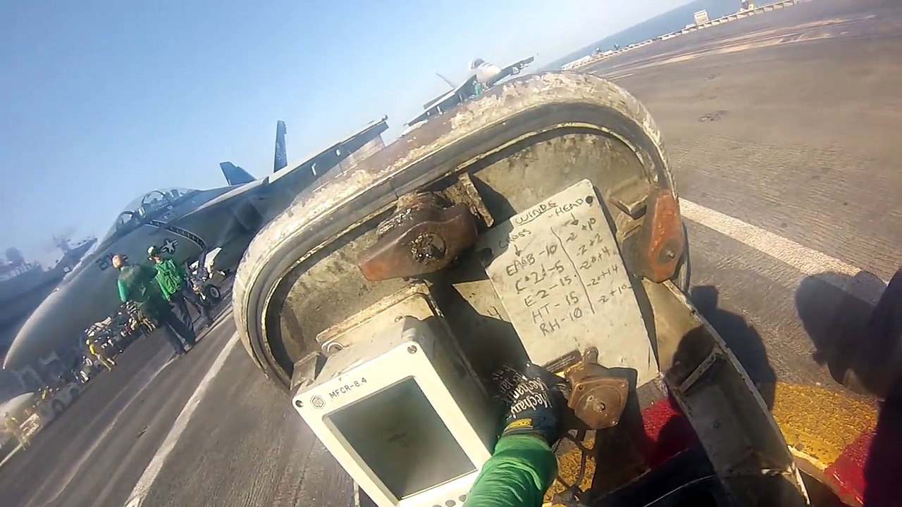 Inches Away From Aircraft Launches - Waist Cata...