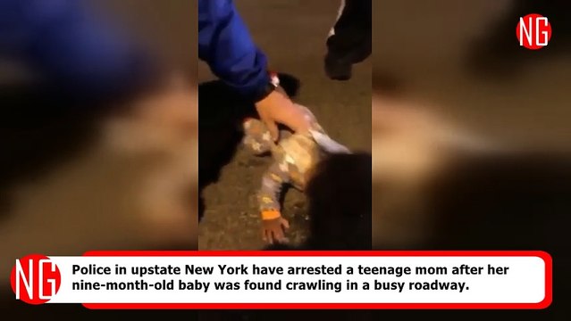 Infant Found Crawling Alone On Busy Street, Teen Mom Arrested