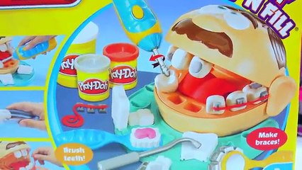 Doctor Barbie Doll Takes Care Of Playdoh Patient Dr. Drill N Fill Playset Video