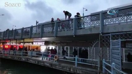 Galata Köprüsü'nden empati atlayışı