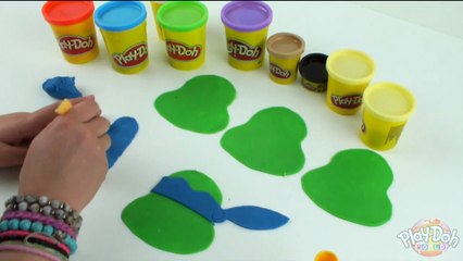 ♥ Teenage Mutant Ninja Turtles Play Doh TMNT Superheroes Plastilina Plastiline Plasticine Creation