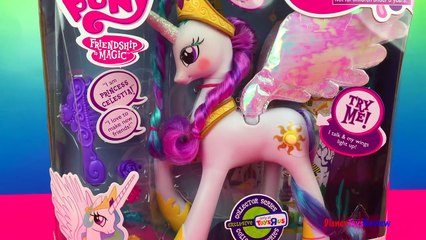MLP Princess Celestia - talks and wings light up - Friendship is Magic