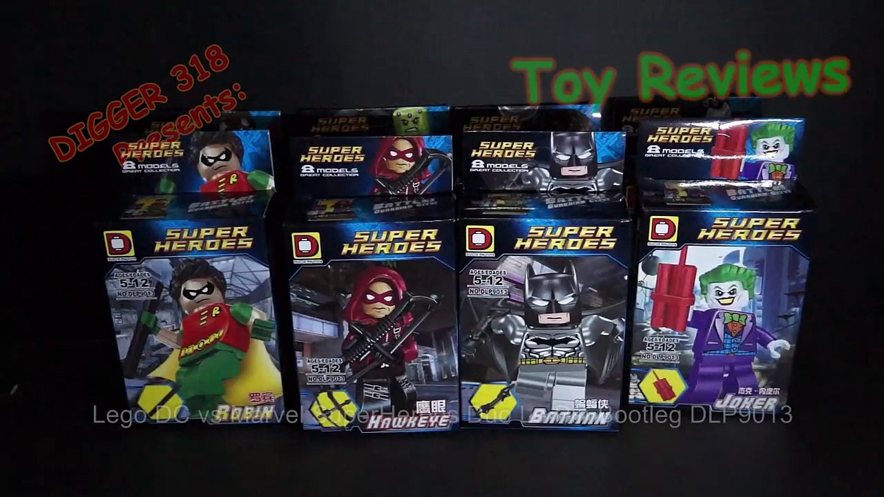 Lego DC vs Marvel SuperHeroes Duo Le Pin Bootleg DLP9013 Review