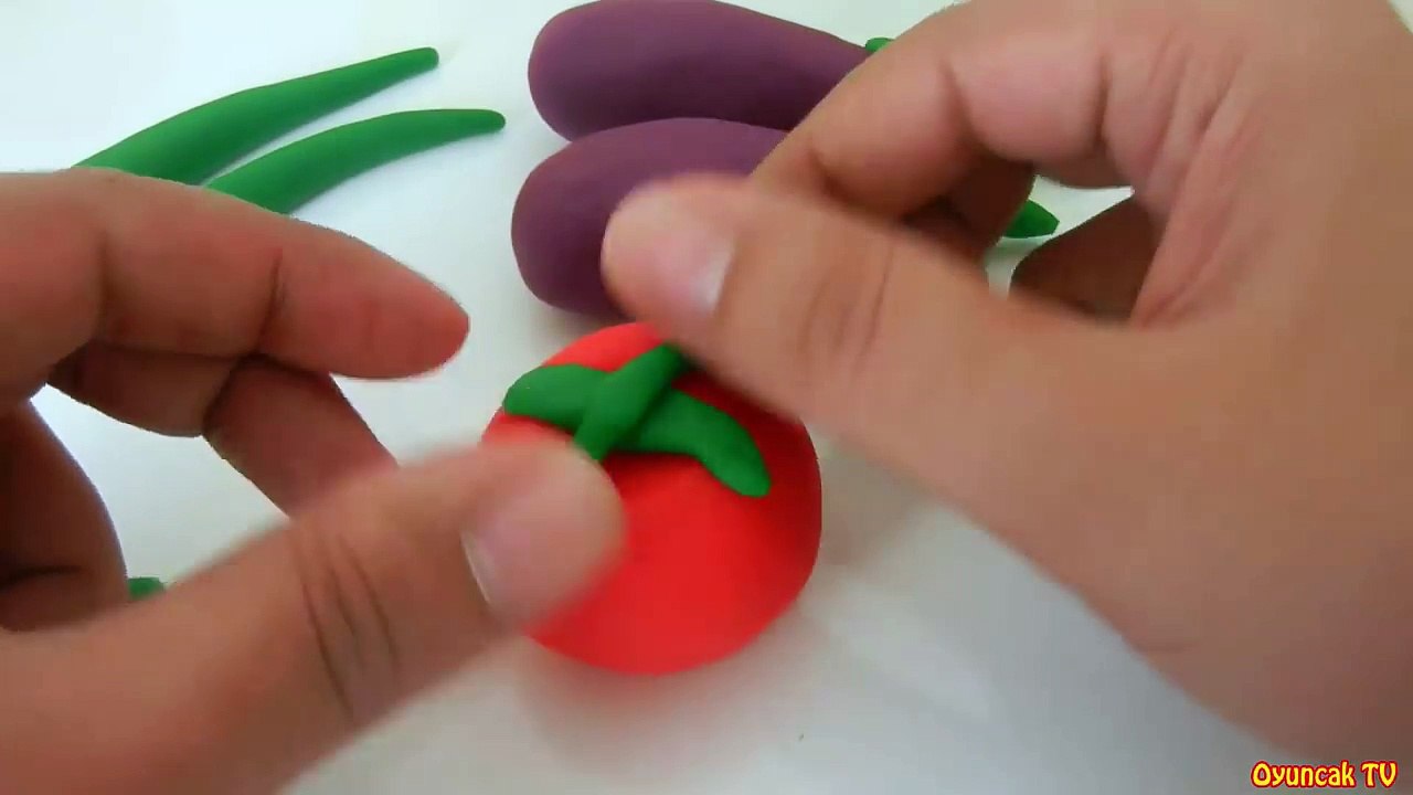 Oyun Hamuru ile Sebze Yapımı - Play Doh Vegetables