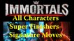 WWE Immortals - All Charers Super Finishers | Signature Moves