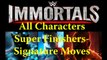 WWE Immortals - All Charers Super Finishers | Signature Moves