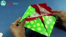 Paper Gift Box DIY- How to Make A Paper Box With Heart Sticker for Valentine Gift