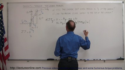 Physics - Mechanics: Torque (7 of 7) The Ladder Problem