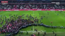 Lille-Montpellier : Les supporters lillois envahissent le terrain et s'en prennent aux joueurs (vidéo)