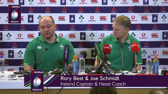 Joe Schmidt and Rory Best press conference after Scotland win NatWest 6 Nations