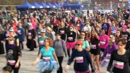 “Beyoğlu Kadın Koşusu” renkli görüntülere sahne oldu