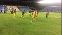 Entrenamiento del Flamengo antes de enfrentarse al Macaé