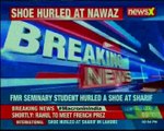 Boot thrown at former Pakistan PM Nawaz Sharif in Lahore