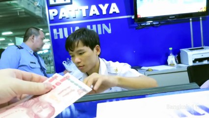 Bangkok to Pattaya by Bus Walkthrough  130 baht  April 2015