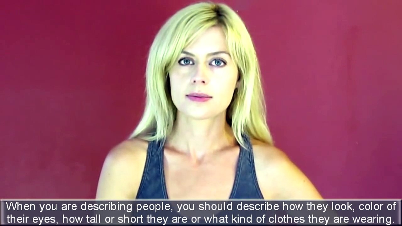 Describing People - English Vocabulary For Describing People