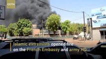 Dozens killed and injured in attack on Burkina Faso army HQ, French embassy