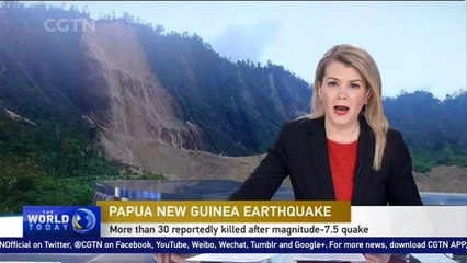 More than 30 reportedly killed after magnitude-7.5 quake in Papua New Guinea