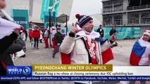 Russian flag a no-show at Pyeongchang Winter Olympics closing ceremony due IOC upholding ban