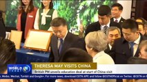 British PM unveils education deal at start of China visit