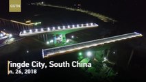 Watch: Chinese builders rotate 13,500-ton bridge sections 78 degrees in 70 minutes