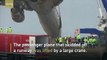 Plane which skidded off runway in Turkey rescued by large crane
