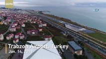 Turkish plane goes off runway meters away from sea