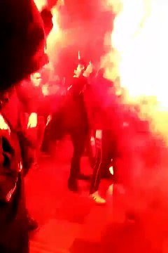 Ambiance gare de Nimes après Orléans vs Nîmes du 09 03 2018