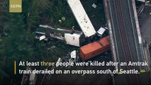 At least three people have been killed in a deadly Amtrak train derailment south of Seattle