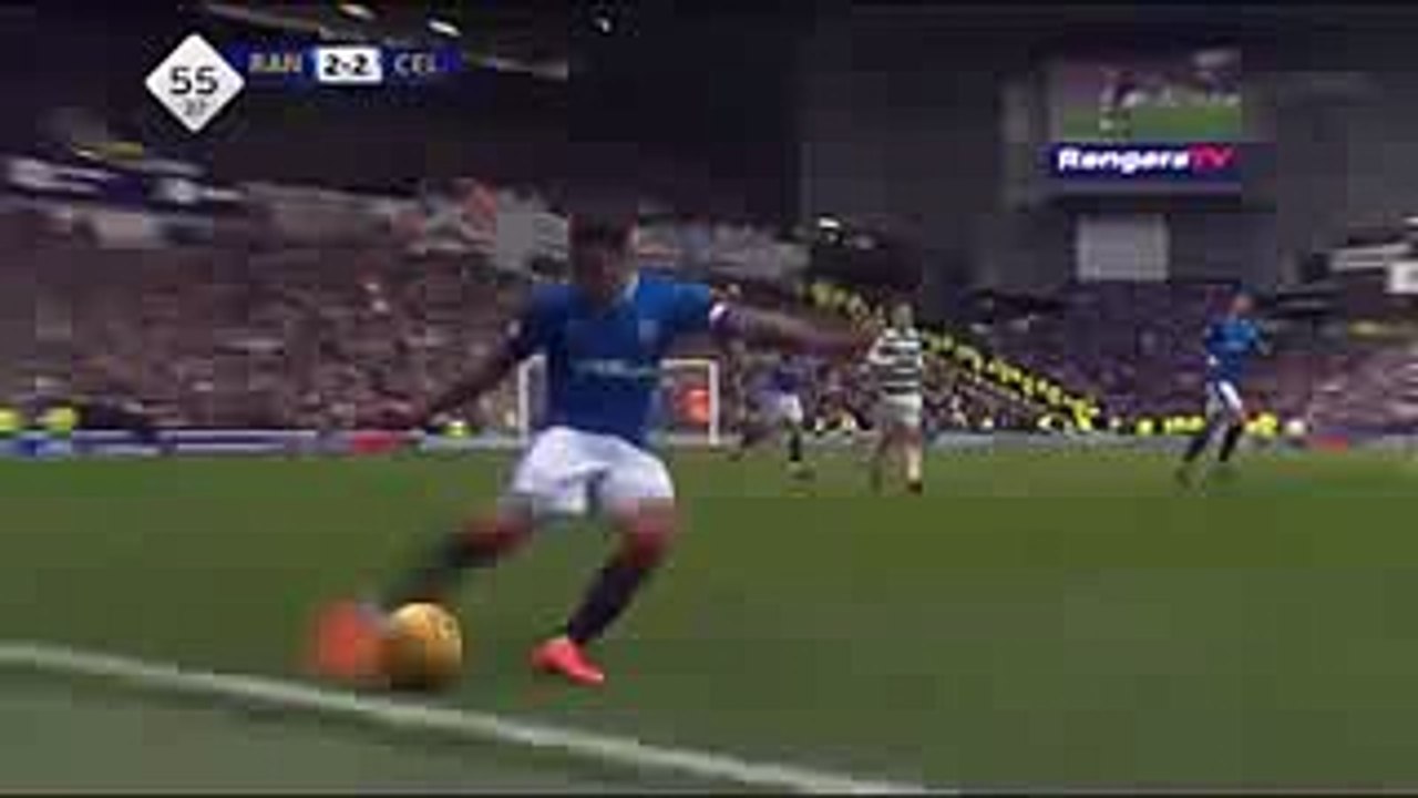 Jozo Simunovic Horror Tackle Red Card - Rangers vs Celtic   2-2  11.03.2018 (HD)