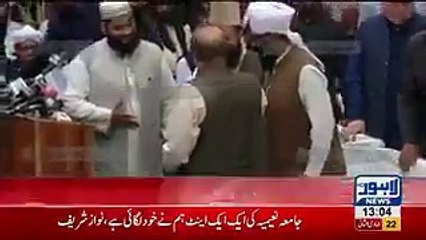 OMG! A Person Through A Shoe On  Mian Nawaz Sharif Prime Minister