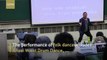 Professor at China’s top university shows various dance moves in a class