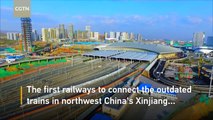 Xinjiang launches railway linking old network to high-speed rail