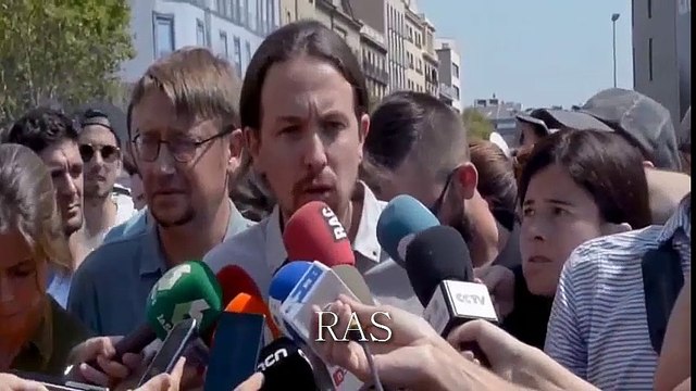 Mensaje de Pablo Iglesias despues de los atentados de Barcelona